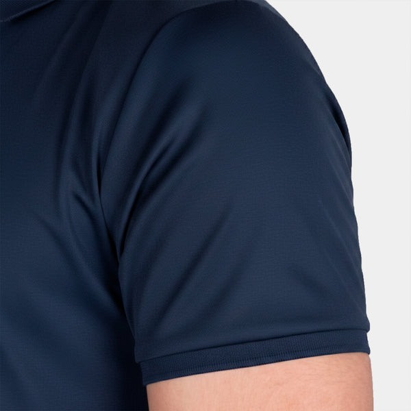 Playera Polo con Contrastes de Color y Cierre al Frente