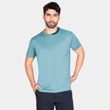 Playera Cuello Redondo con Contrastes de Color