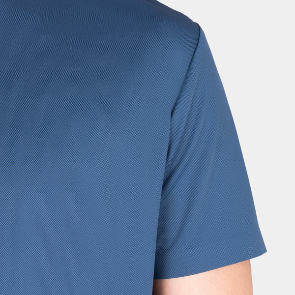 Playera Cuello Redondo con Contrastes de Color