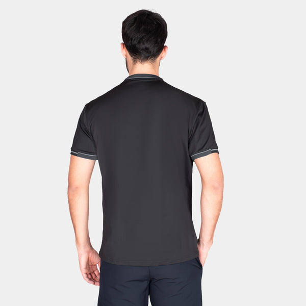Playera Cuello Redondo con Líneas de Contraste