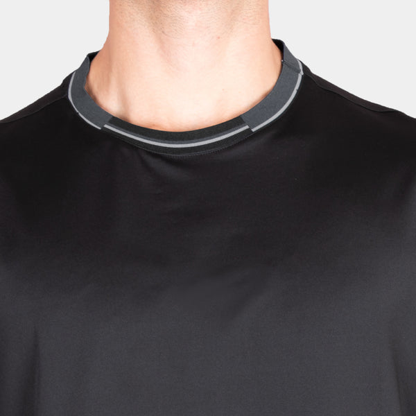 Playera Cuello Redondo con Líneas de Contraste