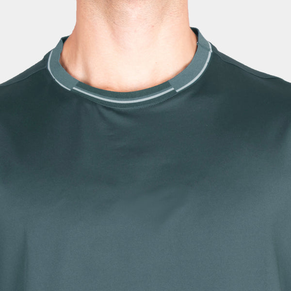 Playera Cuello Redondo con Líneas de Contraste