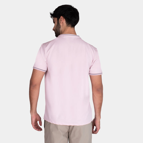 Playera Cuello Redondo con Contrastes de Color