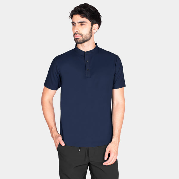 Playera Polo Manga Corta Cuello Mao