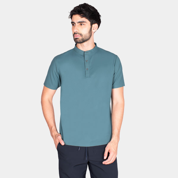 Playera Polo Manga Corta Cuello Mao