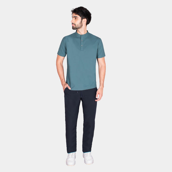 Playera Polo Manga Corta Cuello Mao