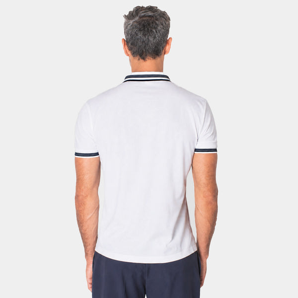 Playera Polo Manga Corta LuxeFresh con Cierre