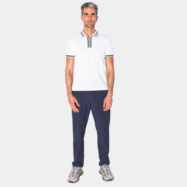 Playera Polo Manga Corta LuxeFresh con Cierre