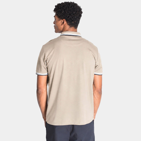 Playera Polo Manga Corta con Detalle en Rib