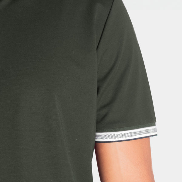 Playera Polo Manga Corta con Detalle en Rib