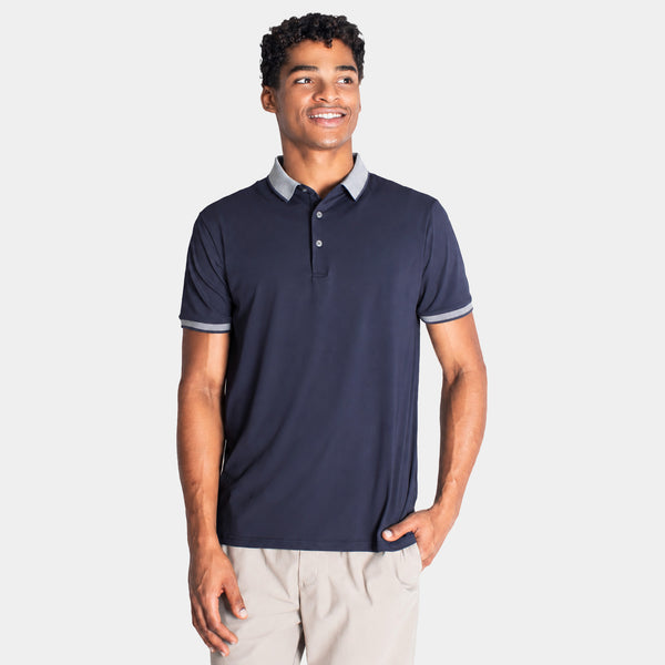 Playera Polo con Cuello a Contraste