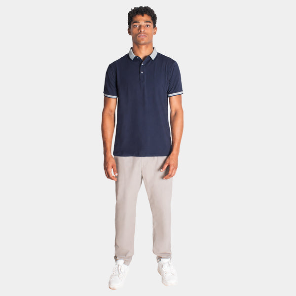 Playera Polo con Cuello a Contraste
