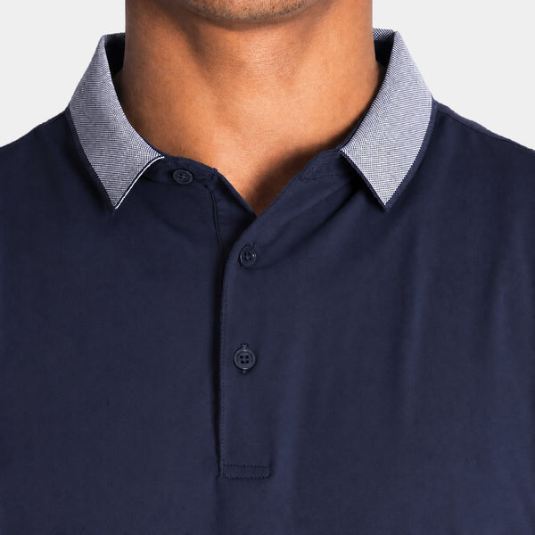 Playera Polo con Cuello a Contraste