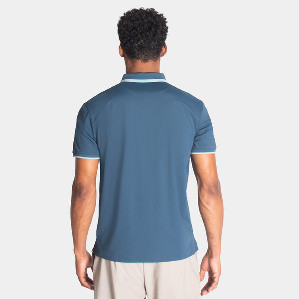Playera Polo con Líneas de Contraste en Cuello