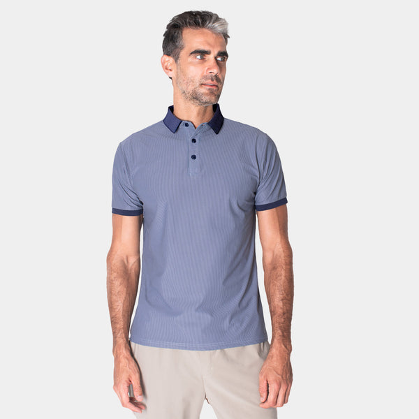 Playera Polo Con Estampado Mini Zigzag