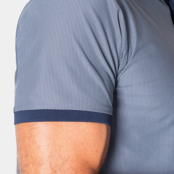 Playera Polo Con Estampado Mini Zigzag