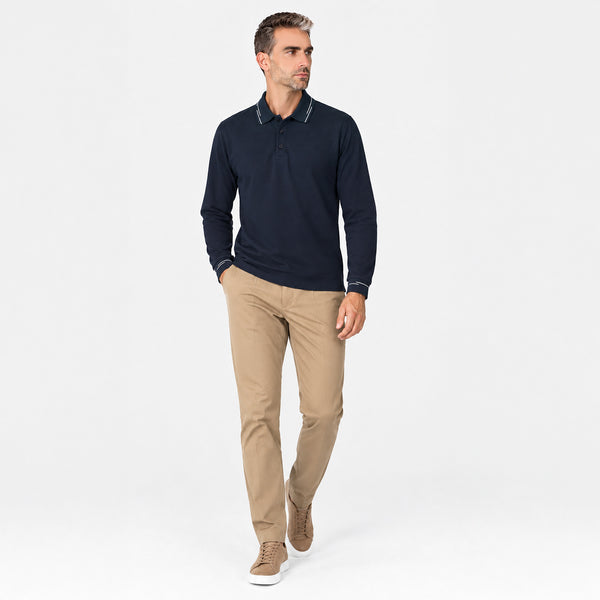 Lightweight Long Sleeve Regular Fit Polo