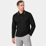 Playera Polo Manga Larga Lightweight Contraste