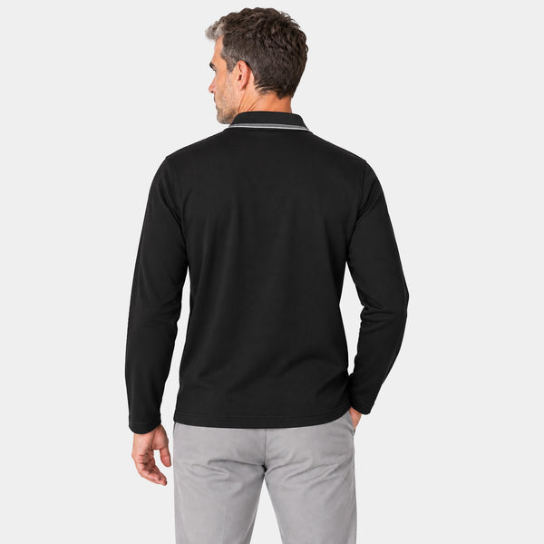 Playera Polo Manga Larga Lightweight Contraste
