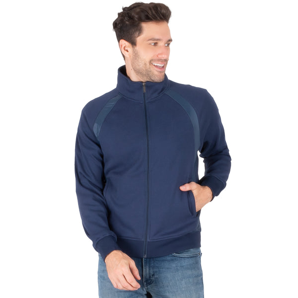 Sudadera Hombre Regular Fit | Texturas Contrastantes y Diseño Casual