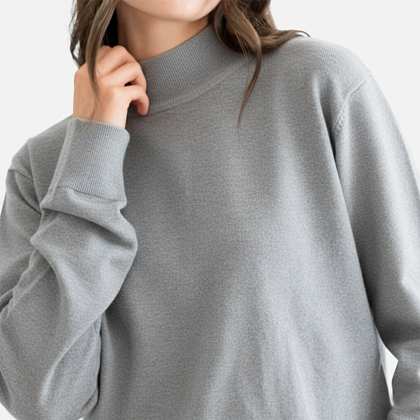 Suéter de Cuello Mock Para Dama