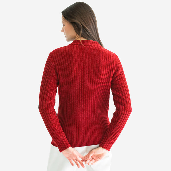 Suéter con Textura Afelpada