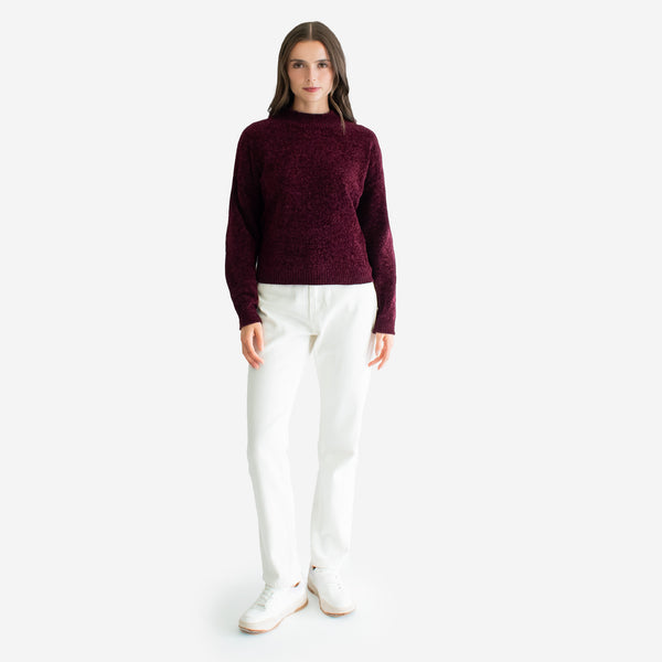 Suéter Afelpado de Manga Larga