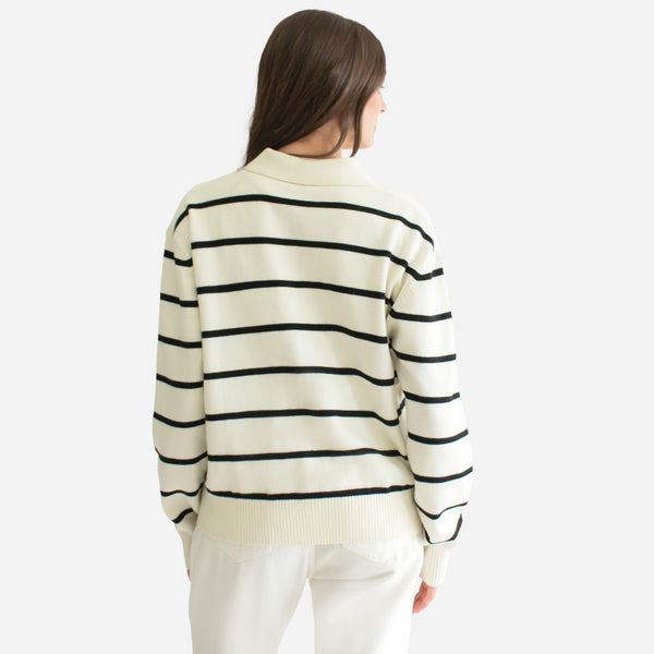 Suéter con Cuello Tipo Polo Para Dama