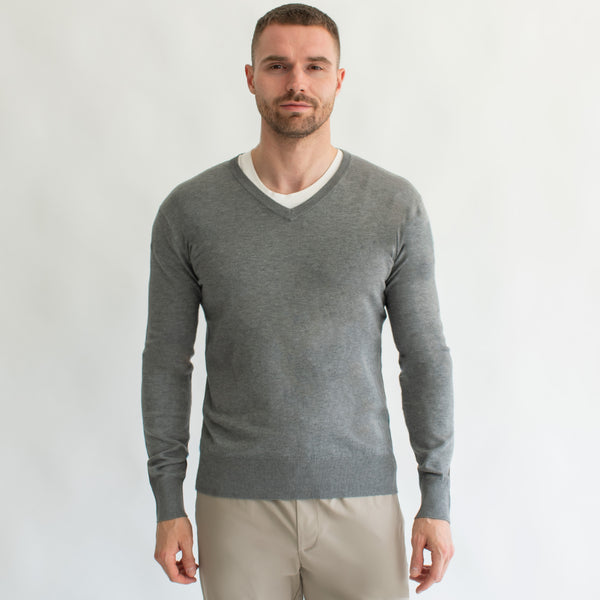 Suéter Ligero para Hombre Regular Fit – Cuello en V
