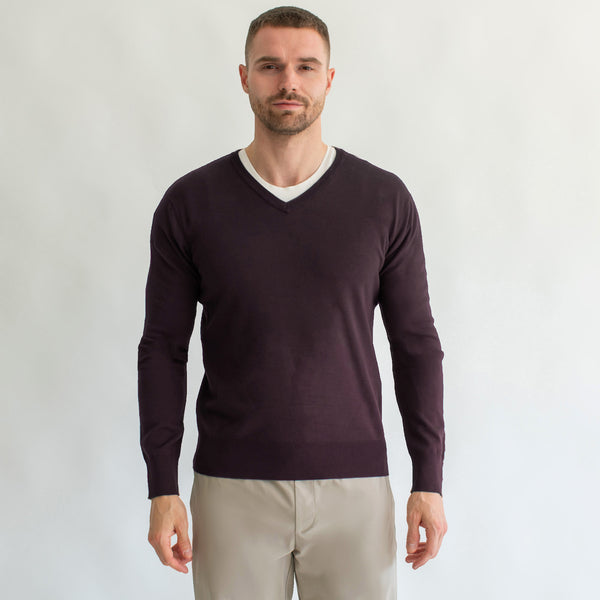 Suéter Ligero para Hombre Regular Fit – Cuello en V