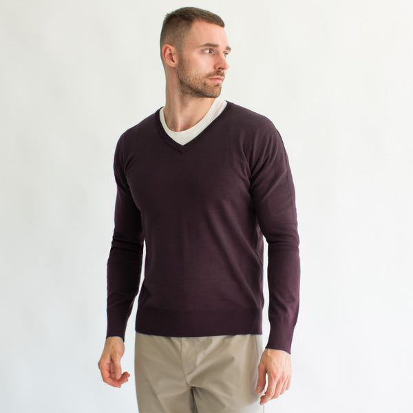 Suéter Ligero para Hombre Regular Fit – Cuello en V
