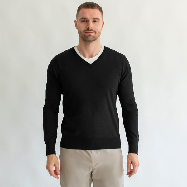 Suéter Ligero para Hombre Regular Fit – Cuello en V