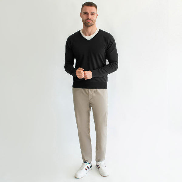Suéter Ligero para Hombre Regular Fit – Cuello en V