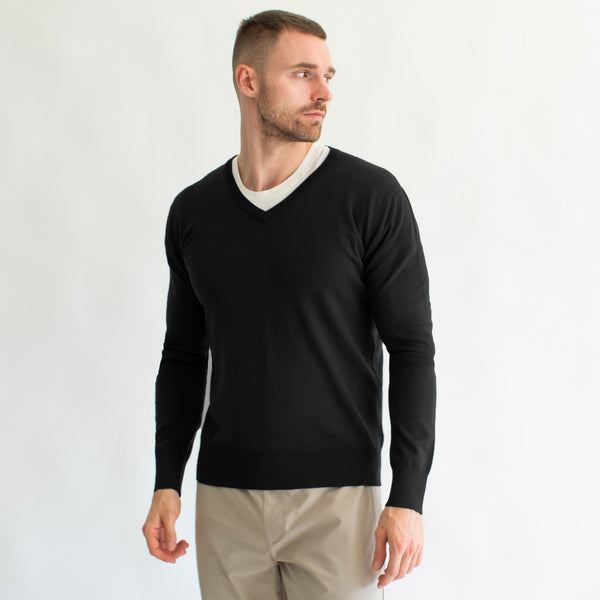 Suéter Ligero para Hombre Regular Fit – Cuello en V
