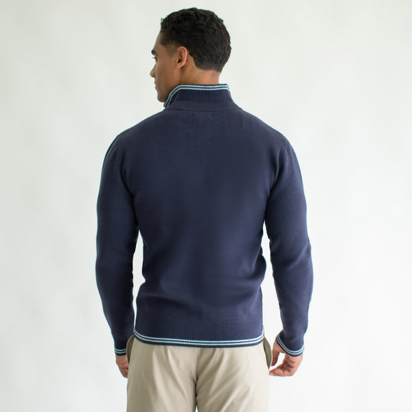 Suéter Cardigan para Hombre Regular Fit – Detalles en Contraste