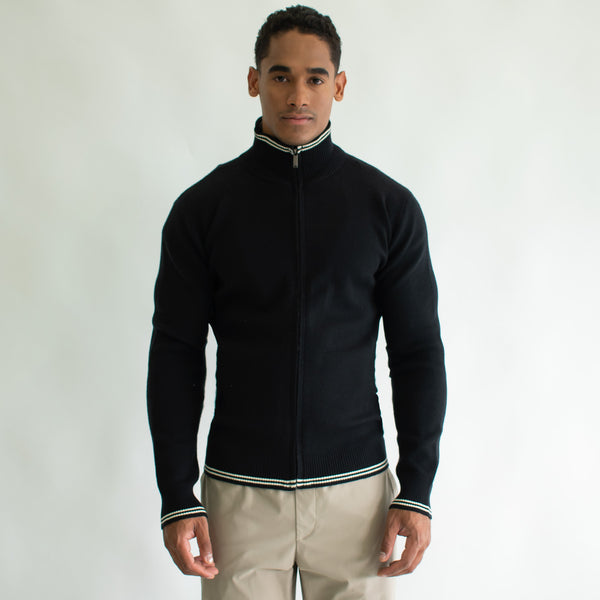 Suéter Cardigan para Hombre Regular Fit – Detalles en Contraste