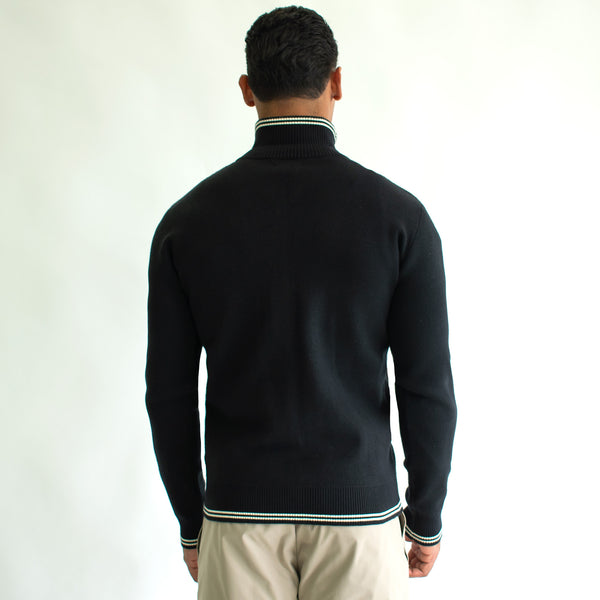 Suéter Cardigan para Hombre Regular Fit – Detalles en Contraste