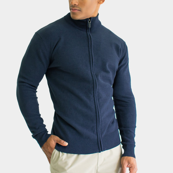 Suéter Cuello Alto Cierre Completo