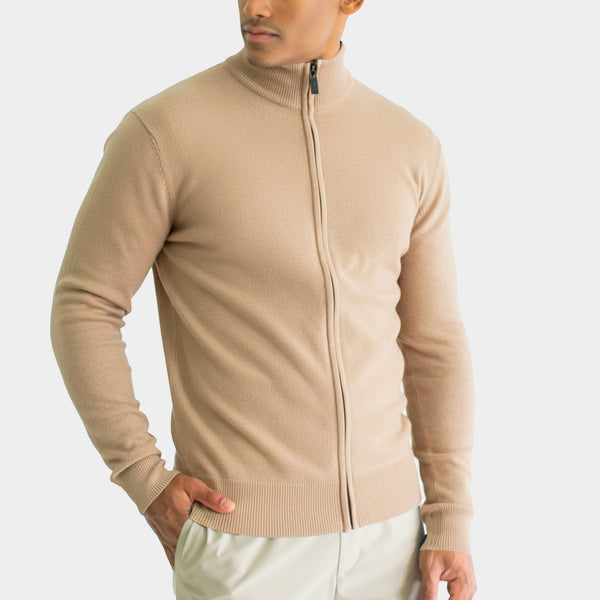 Suéter Cuello Alto Cierre Completo