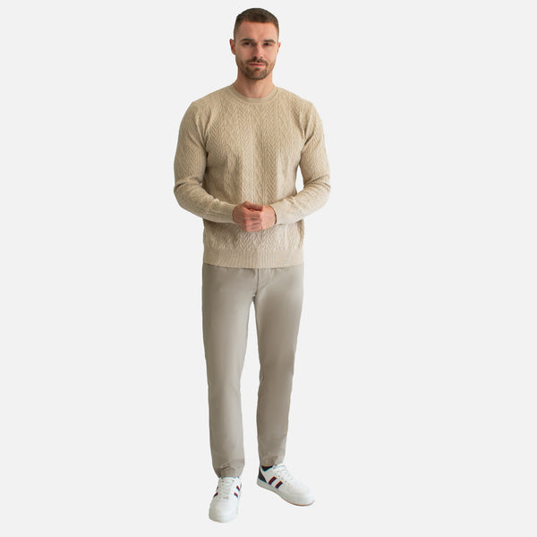 Suéter Tejido Trenzado