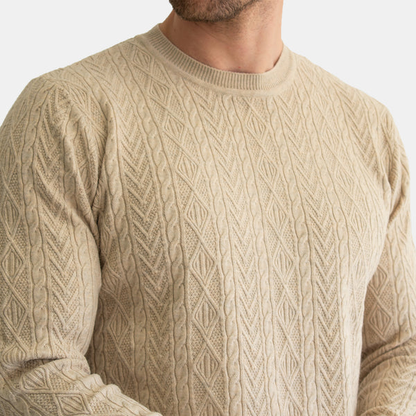 Suéter Tejido Trenzado