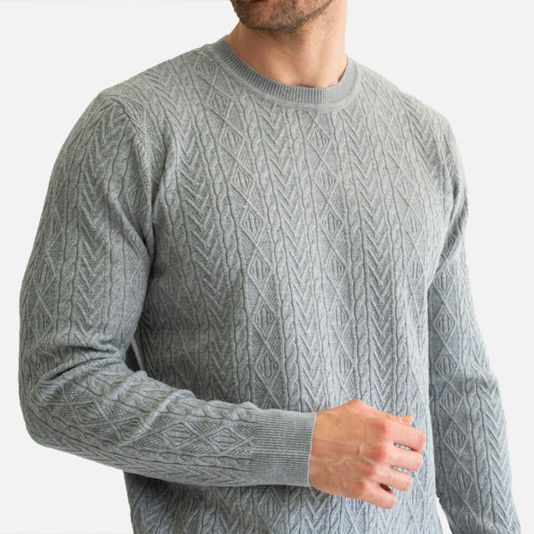 Suéter Tejido Trenzado