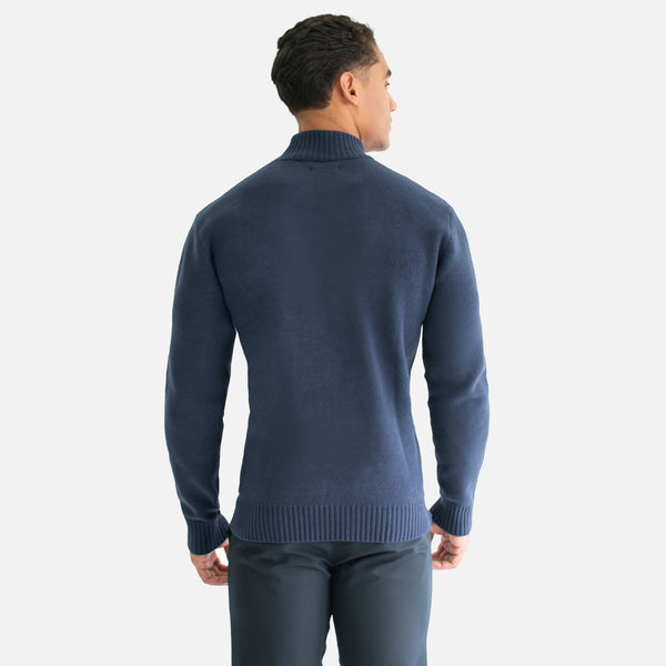 Suéter Cuello Mock Textura Soft Touch