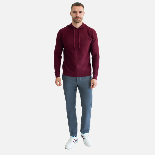 Sudadera Tejida con Hoodie