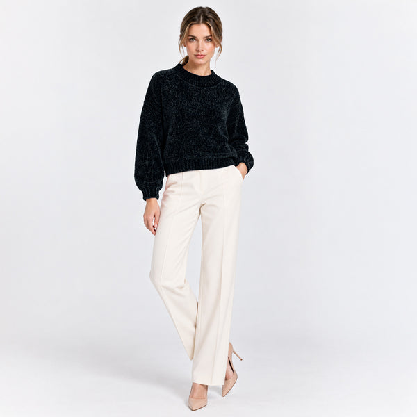 Suéter Essential Chenille Cropped