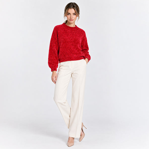 Suéter Essential Chenille Cropped